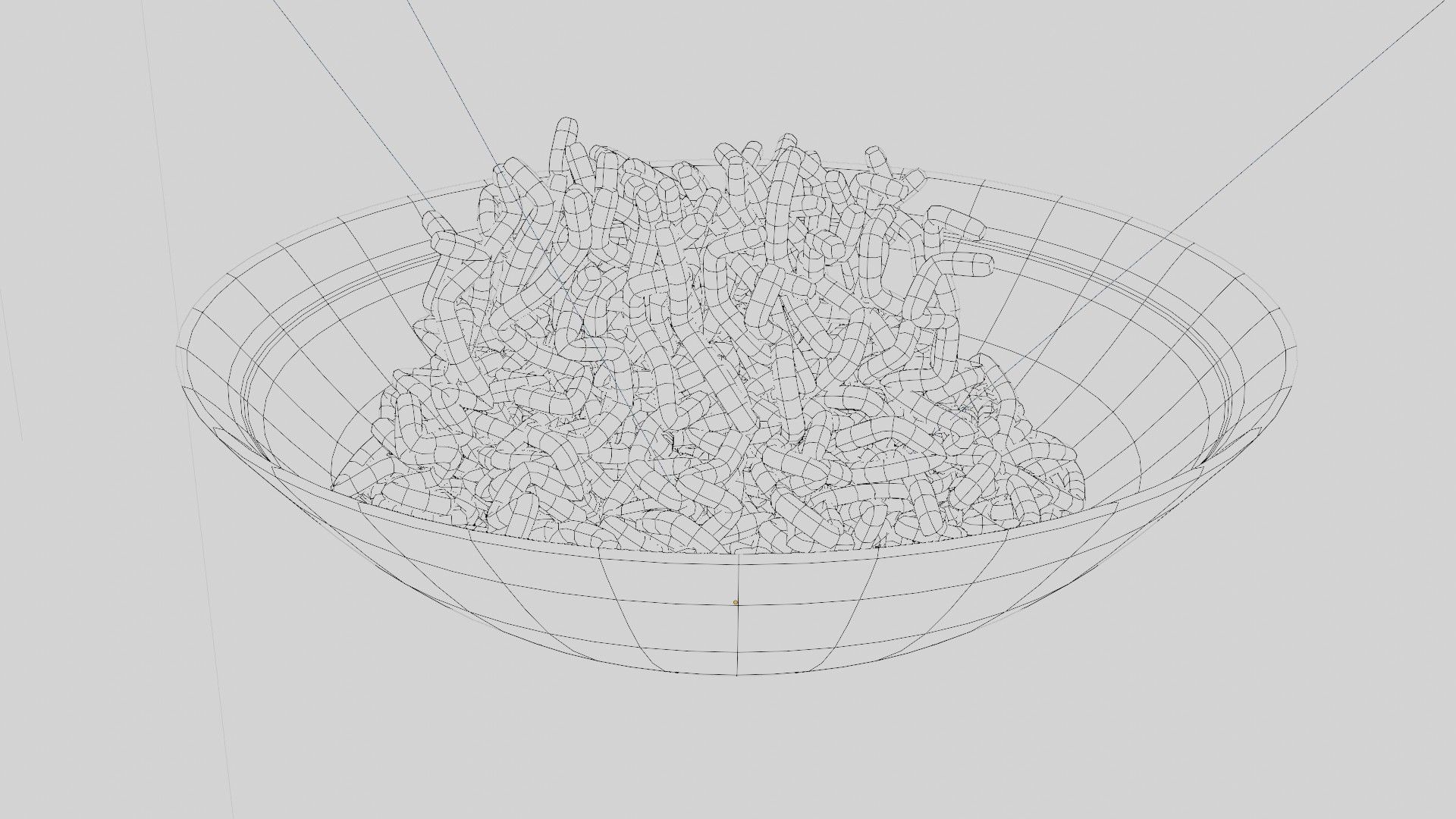 Noodles In a Bowl 3D model_5