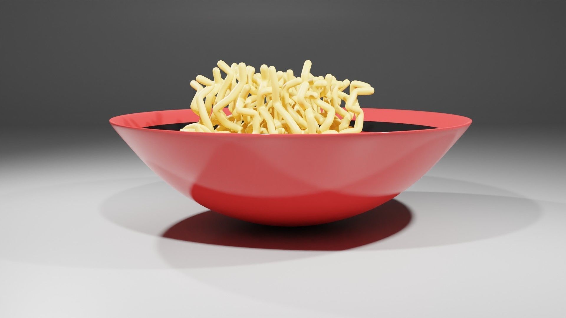 Noodles In a Bowl 3D model_4