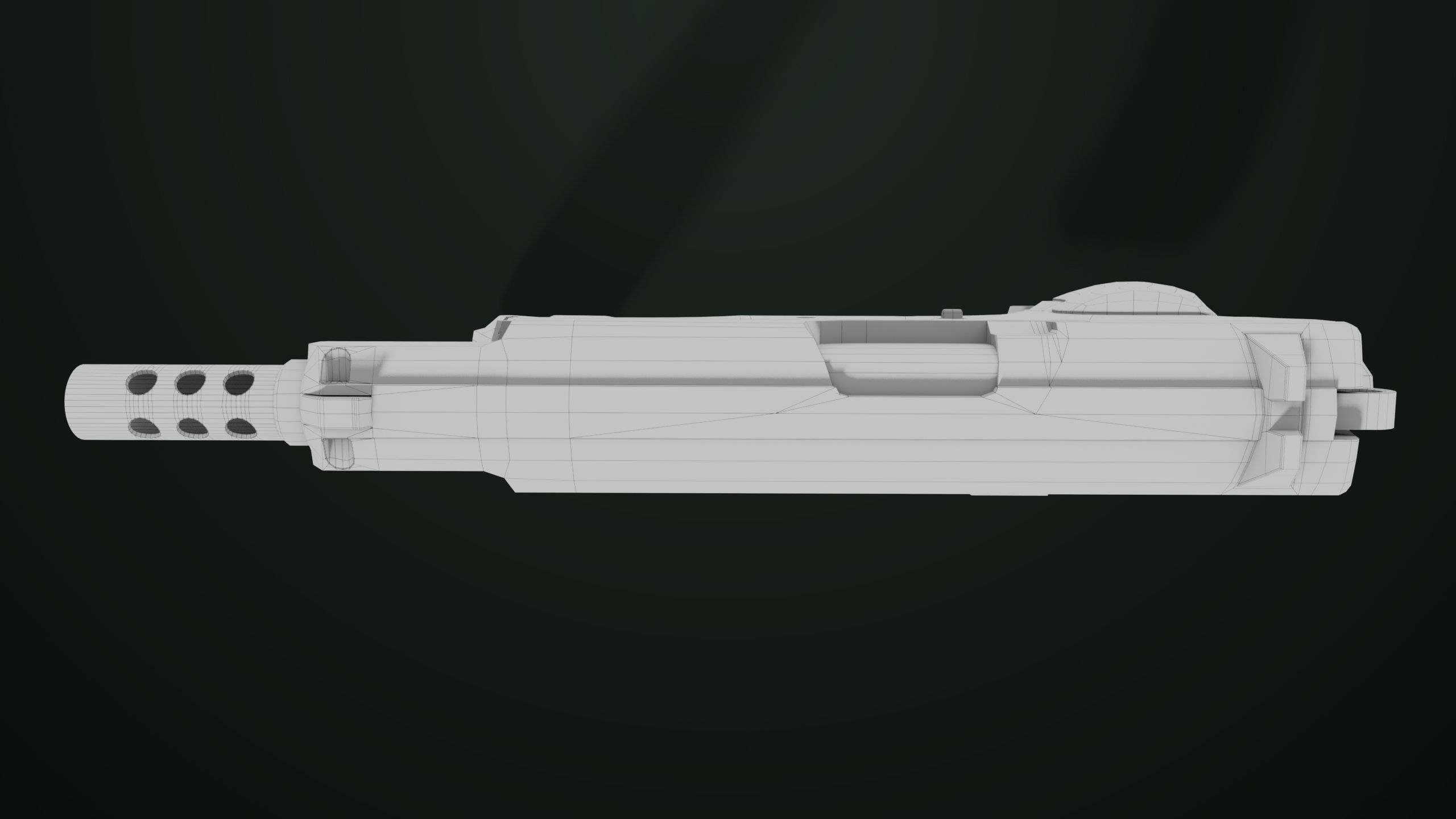 Pistol 09 Military Green Generic All PBR UE Textures Low-poly 3D model_53