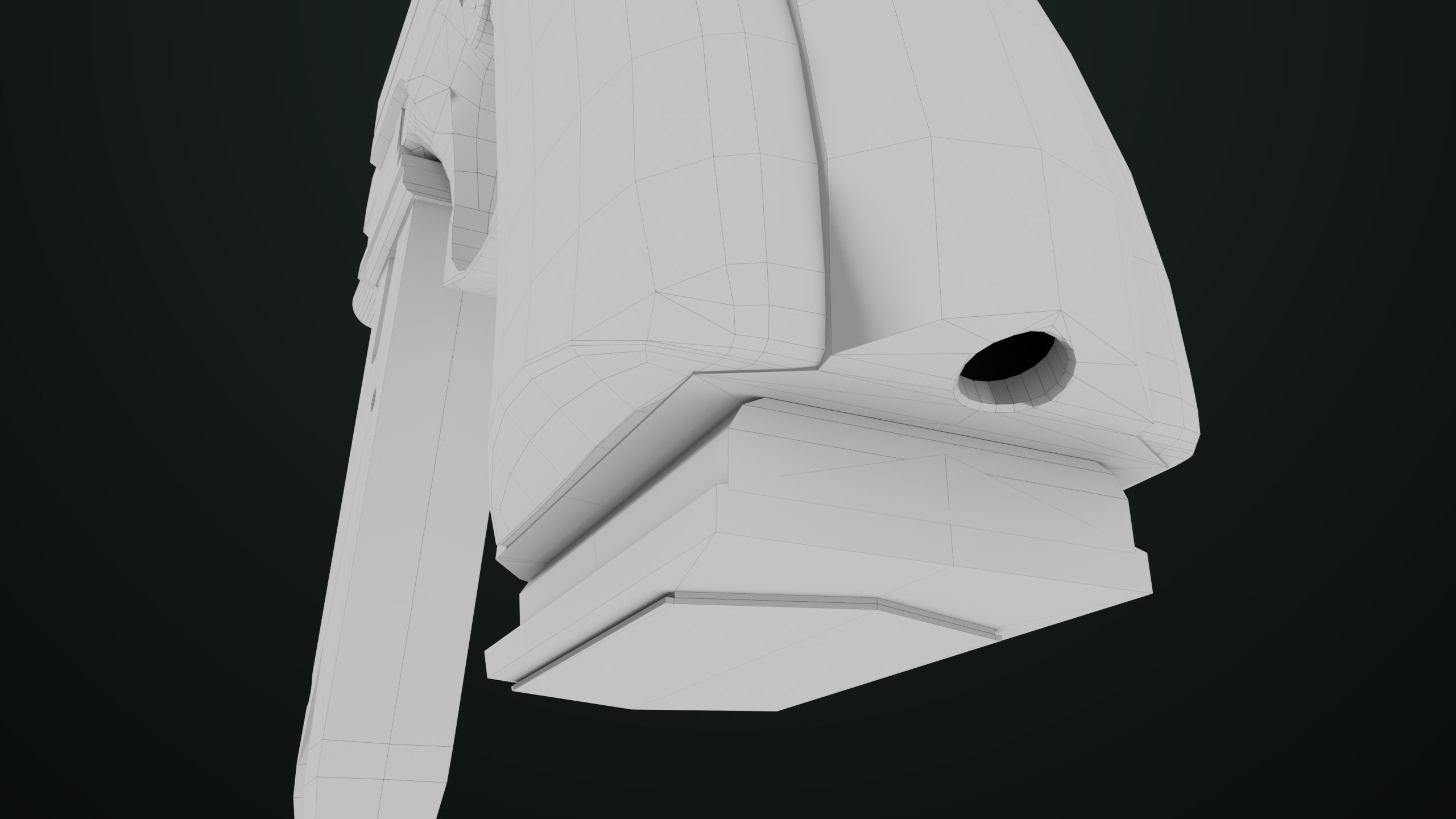 Pistol 09 Military Green Generic All PBR UE Textures Low-poly 3D model_55