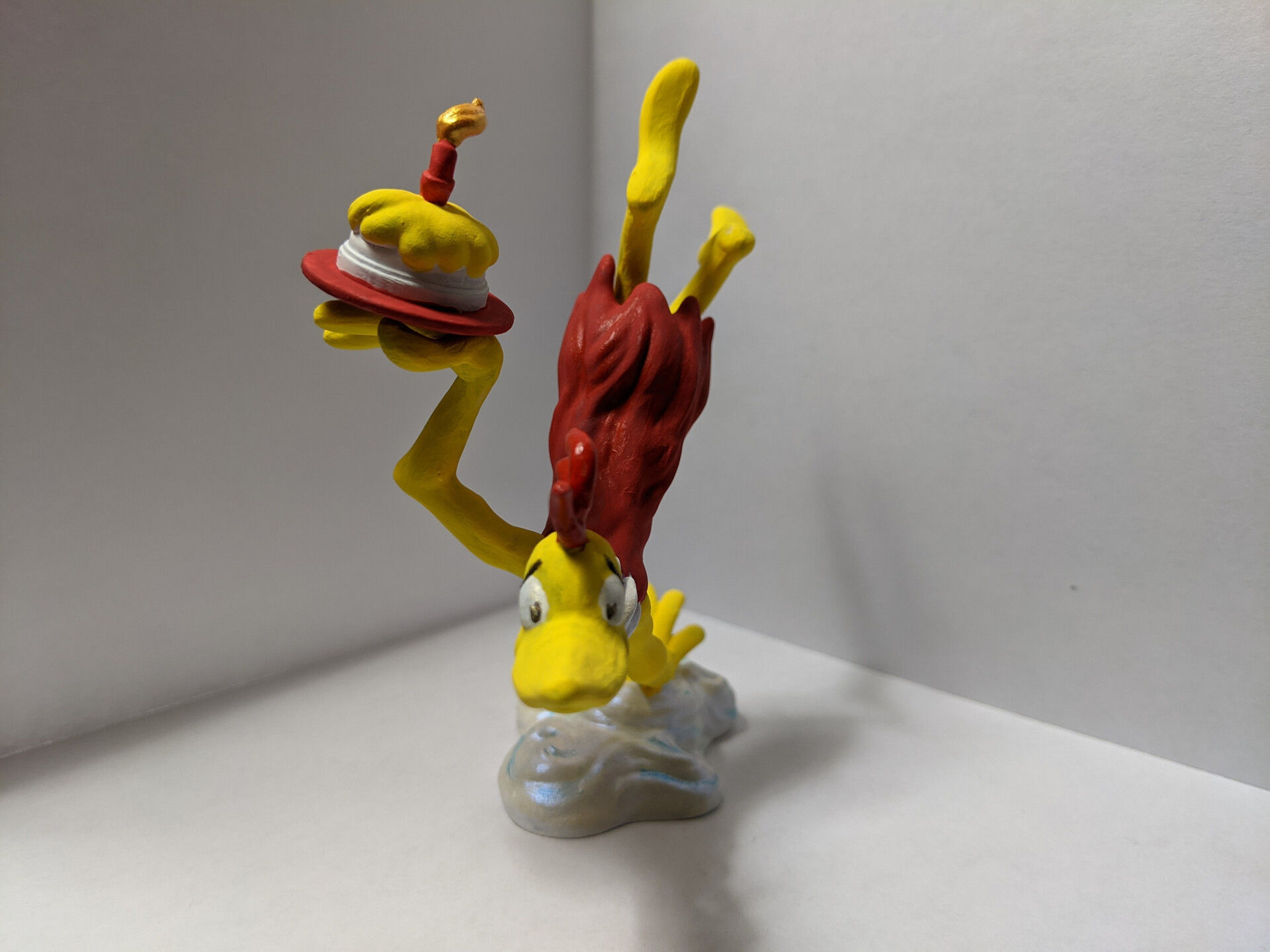 Birthday Bird - Dr Seuss Fan Art 3D Model Free 3D print model_4