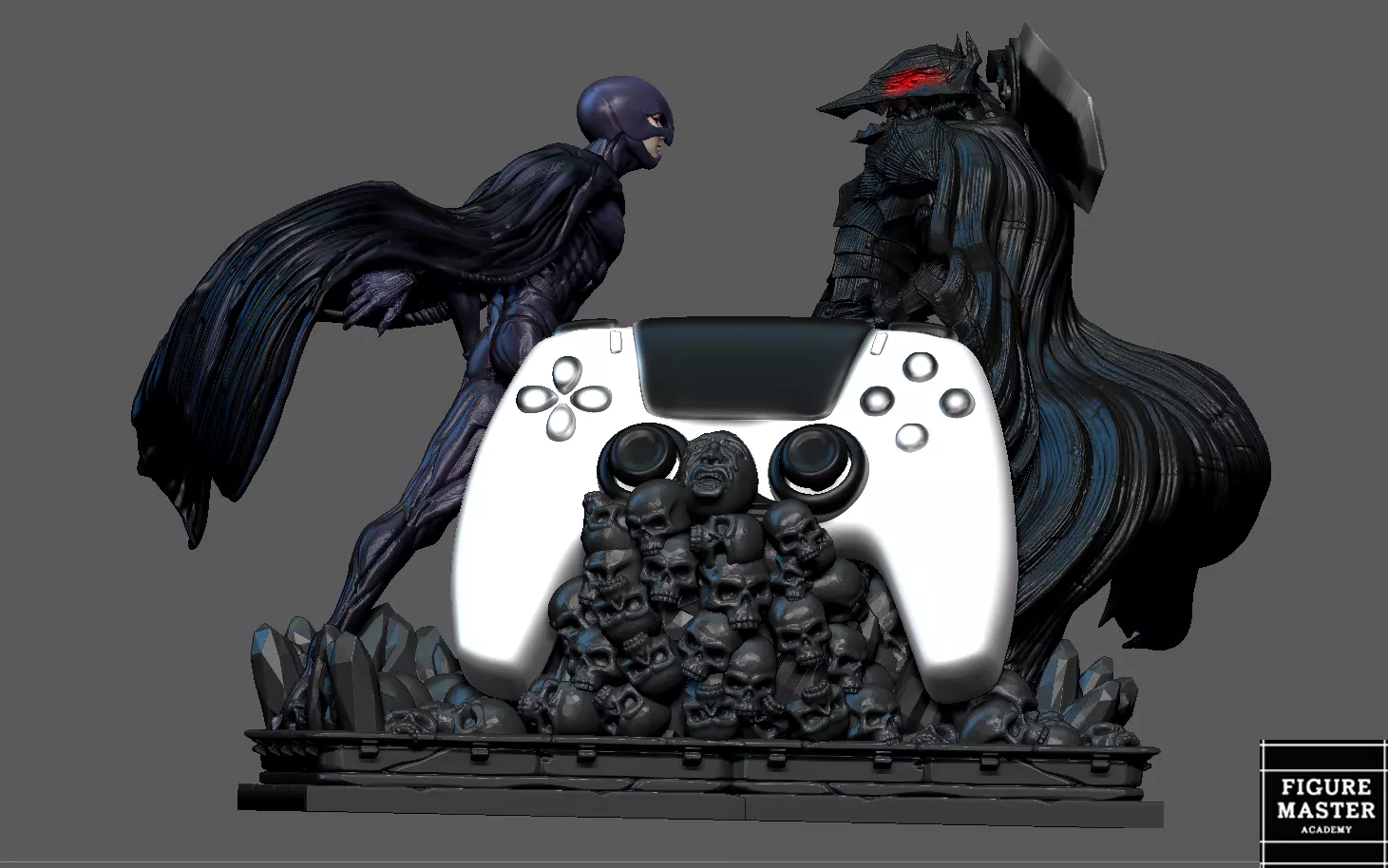 BERSERK GUTS FEMTO PS4 PS5 CONTROLLER HOLDER ANIME FANTASY 3D print model