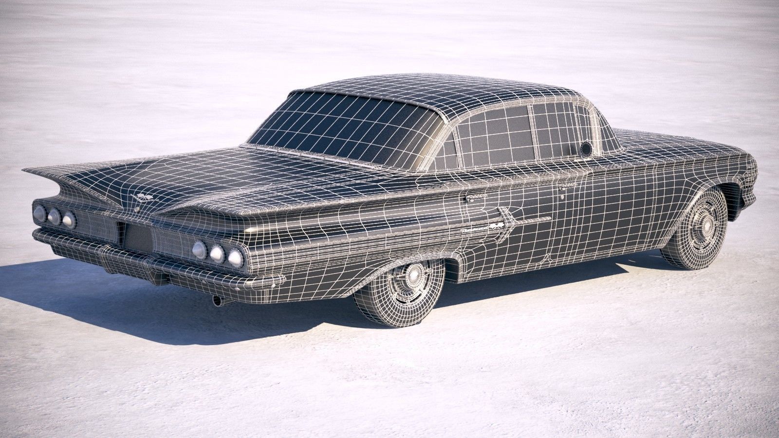 Chevrolet Impala Sedan CG 1960 3D model_23