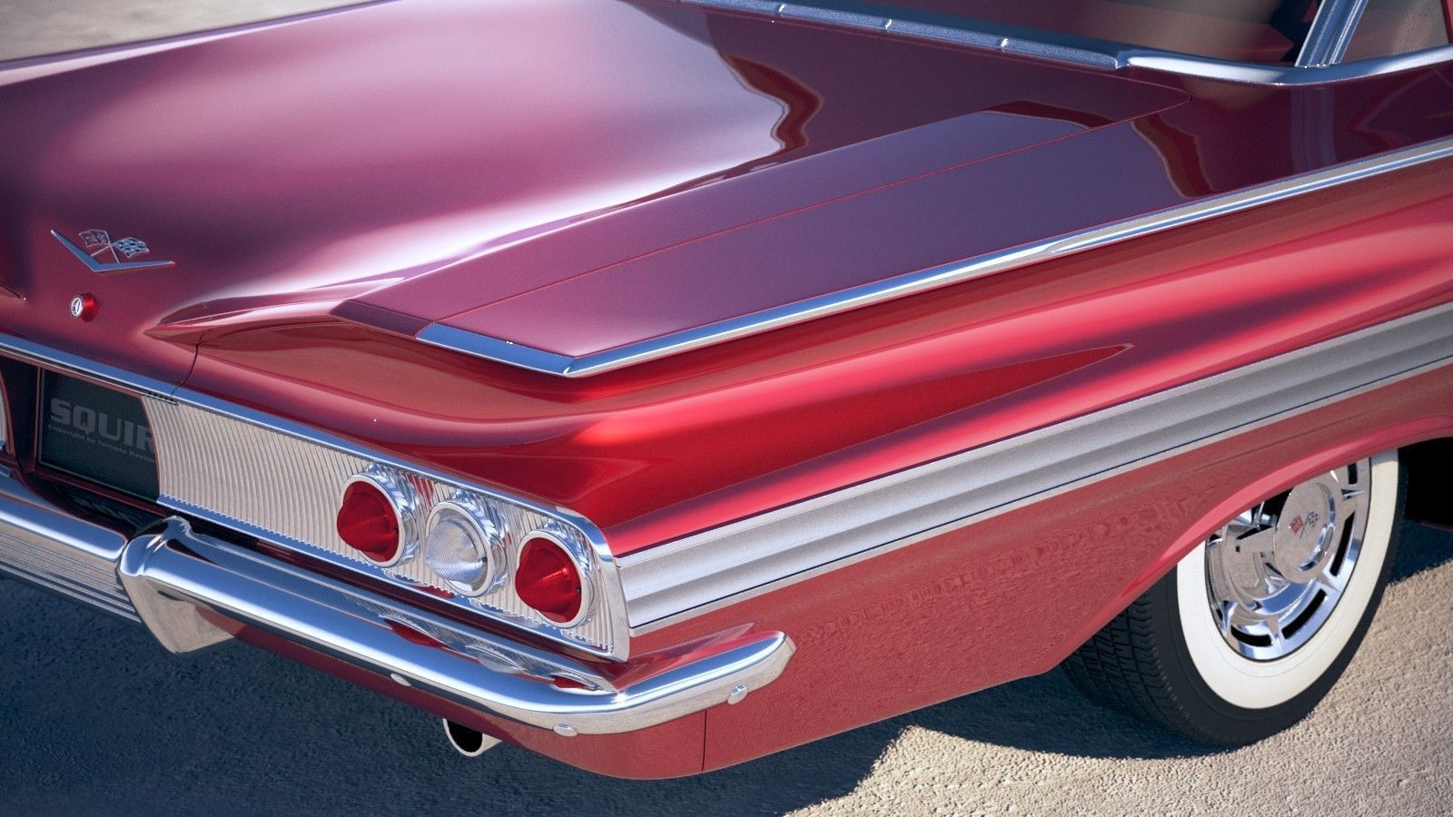 Chevrolet Impala Sedan CG 1960 3D model_3