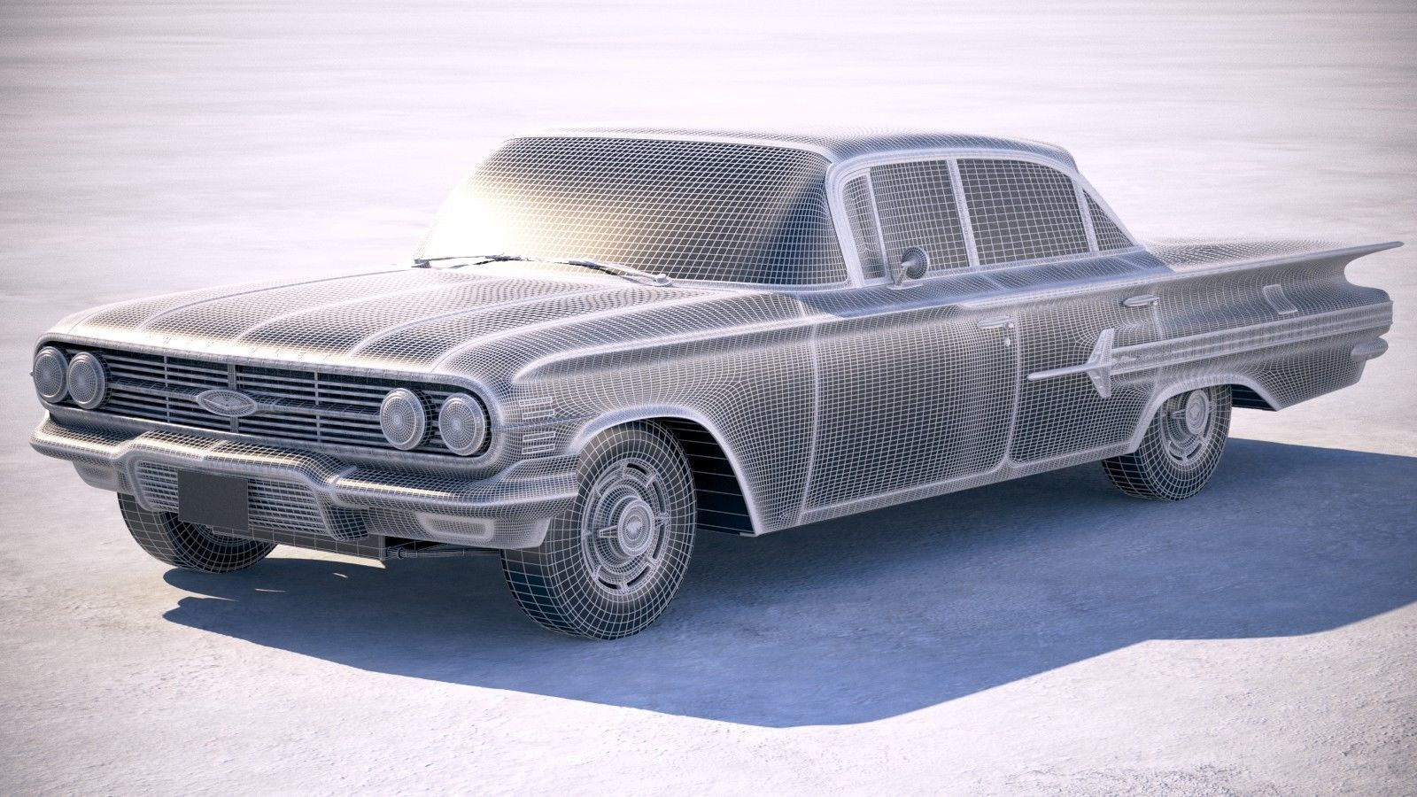 Chevrolet Impala Sedan CG 1960 3D model_20