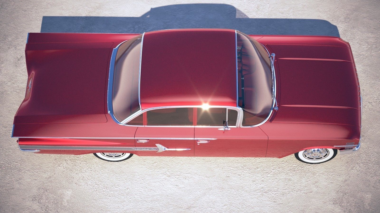 Chevrolet Impala Sedan CG 1960 3D model_7