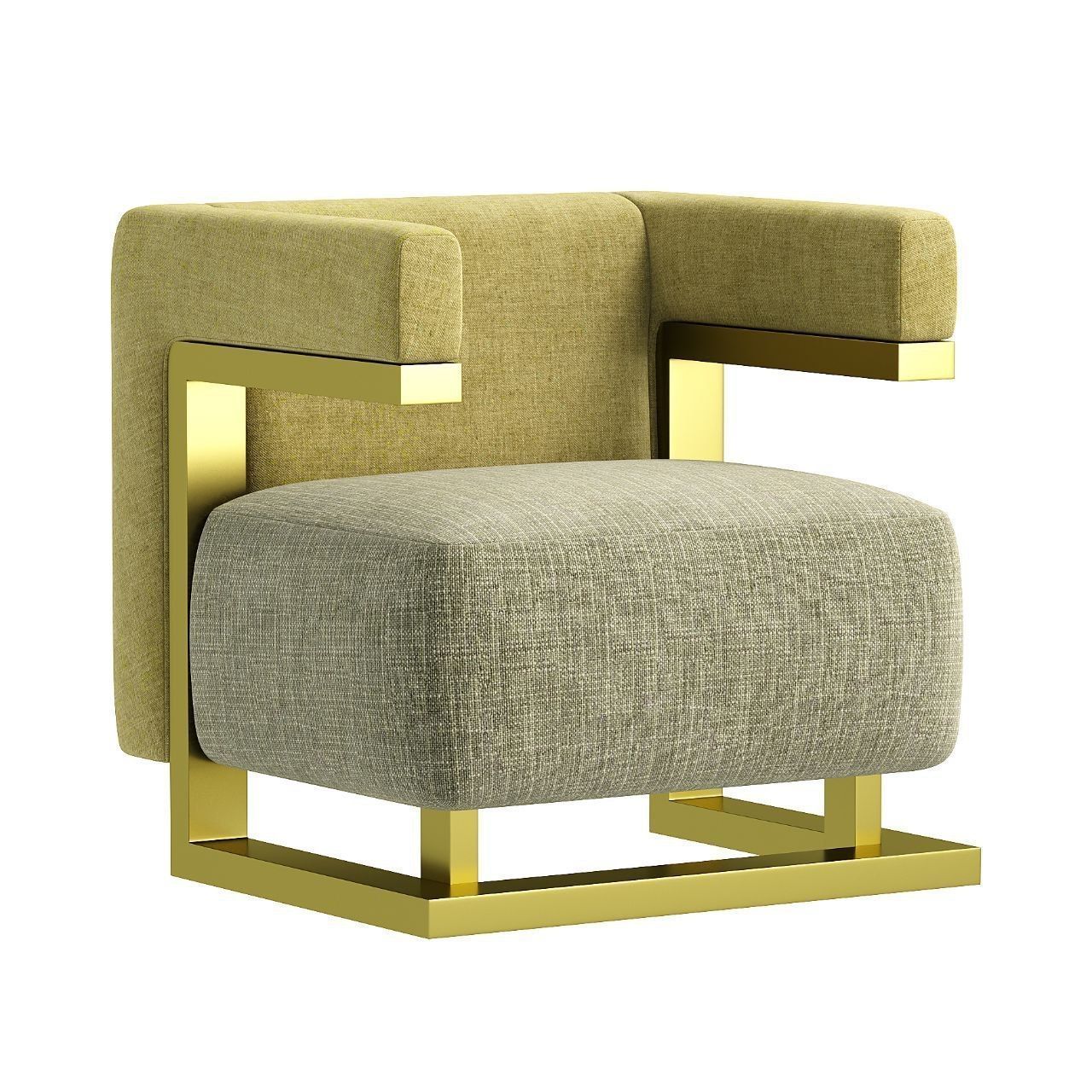 F51N Armchair By TECTA 3D model_1
