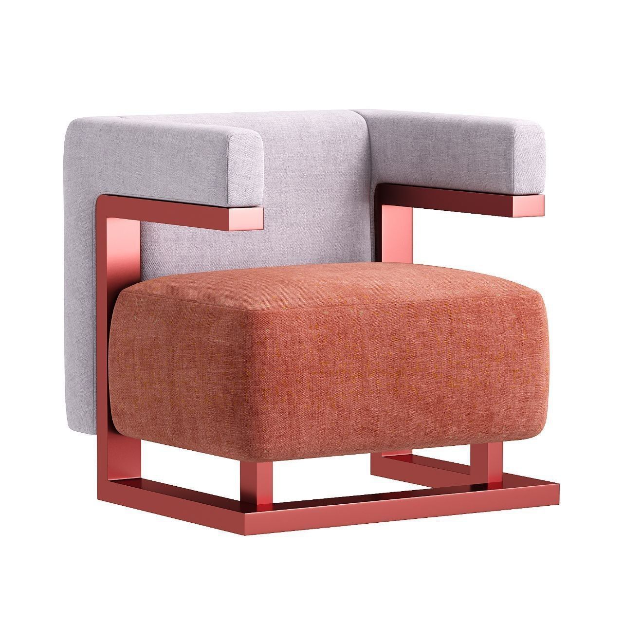 F51N Armchair By TECTA 3D model_2