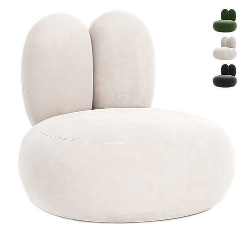 Rabbit Chair Low-poly 3D model