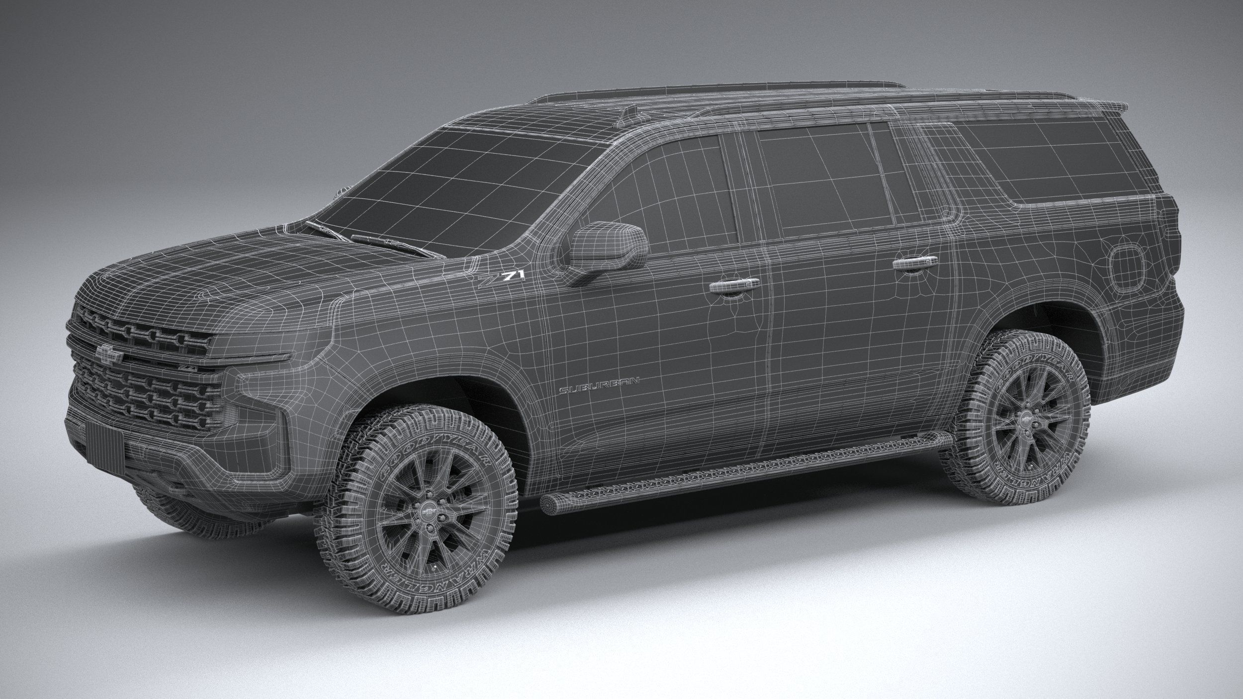 Chevrolet Suburban Z71 CG 2021 3D model_28