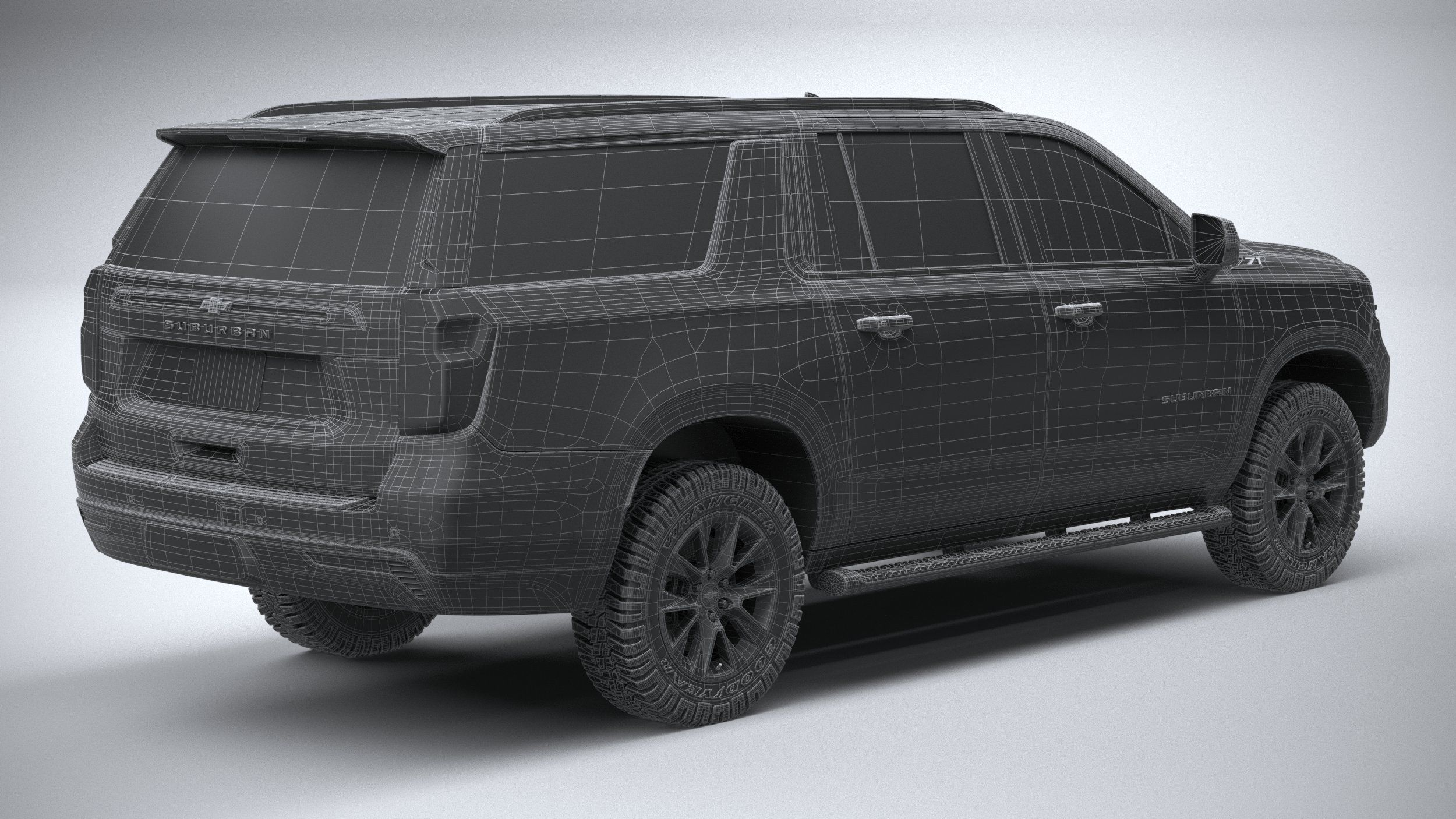 Chevrolet Suburban Z71 CG 2021 3D model_29