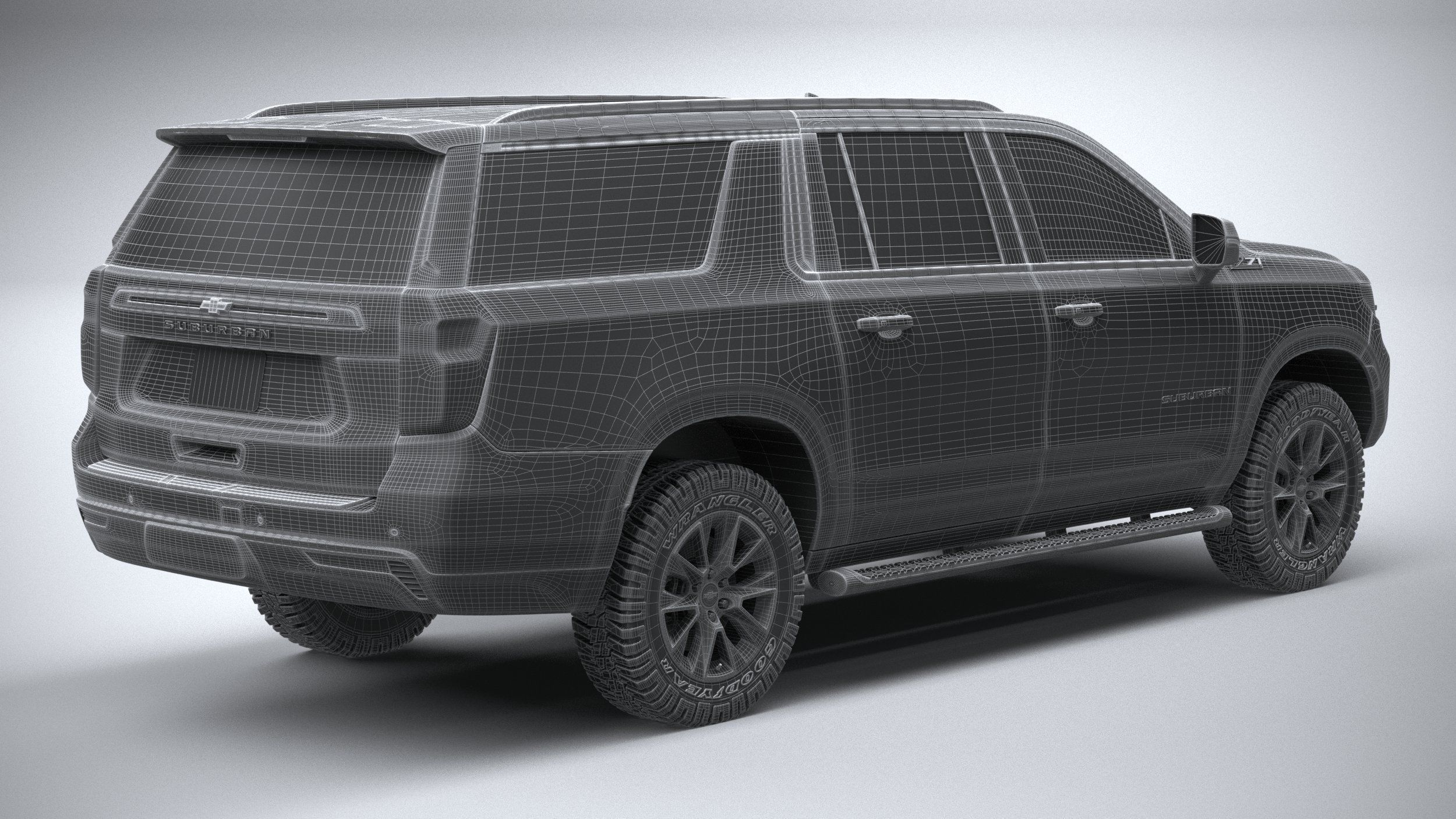 Chevrolet Suburban Z71 CG 2021 3D model_27
