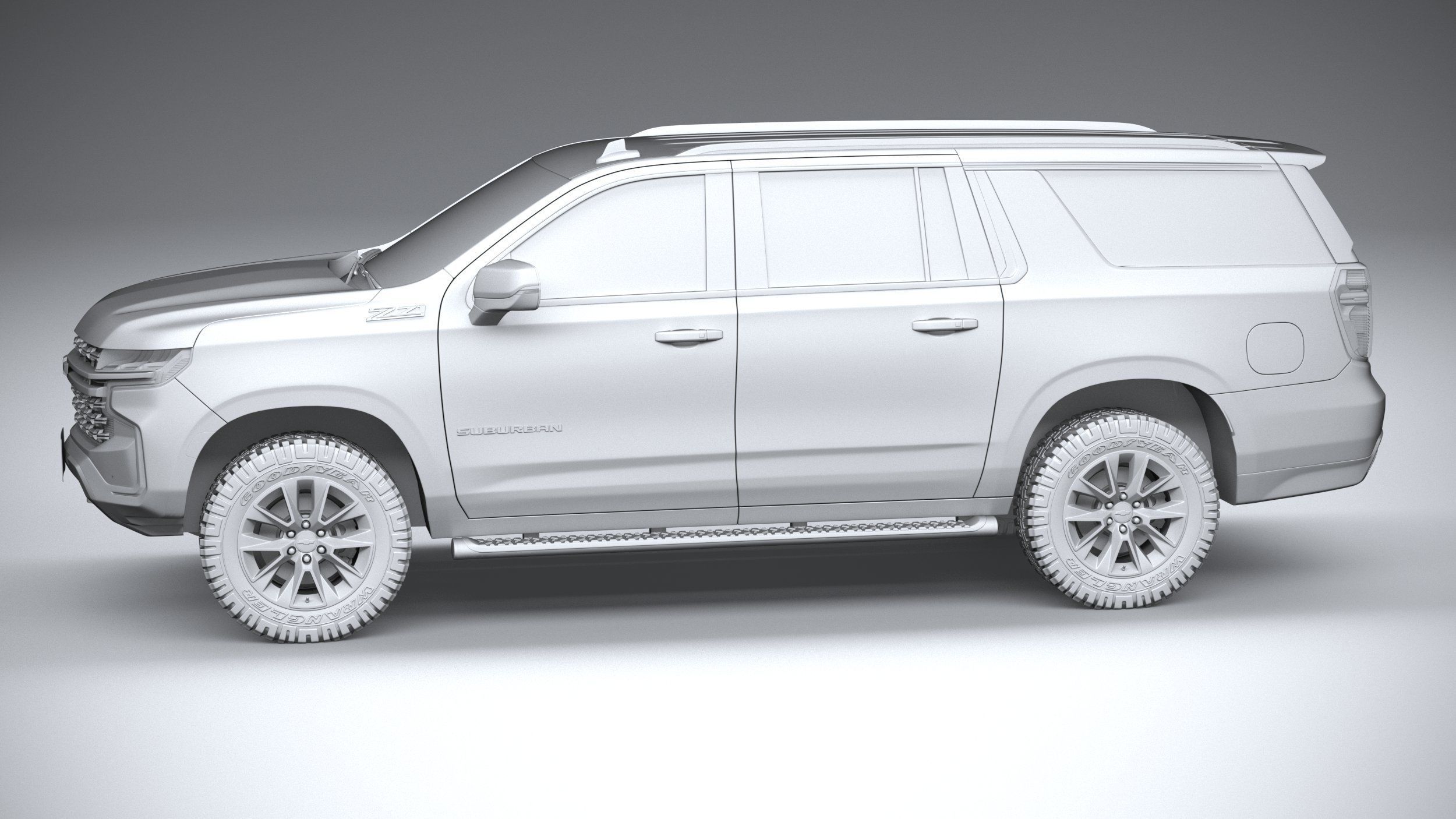 Chevrolet Suburban Z71 CG 2021 3D model_22