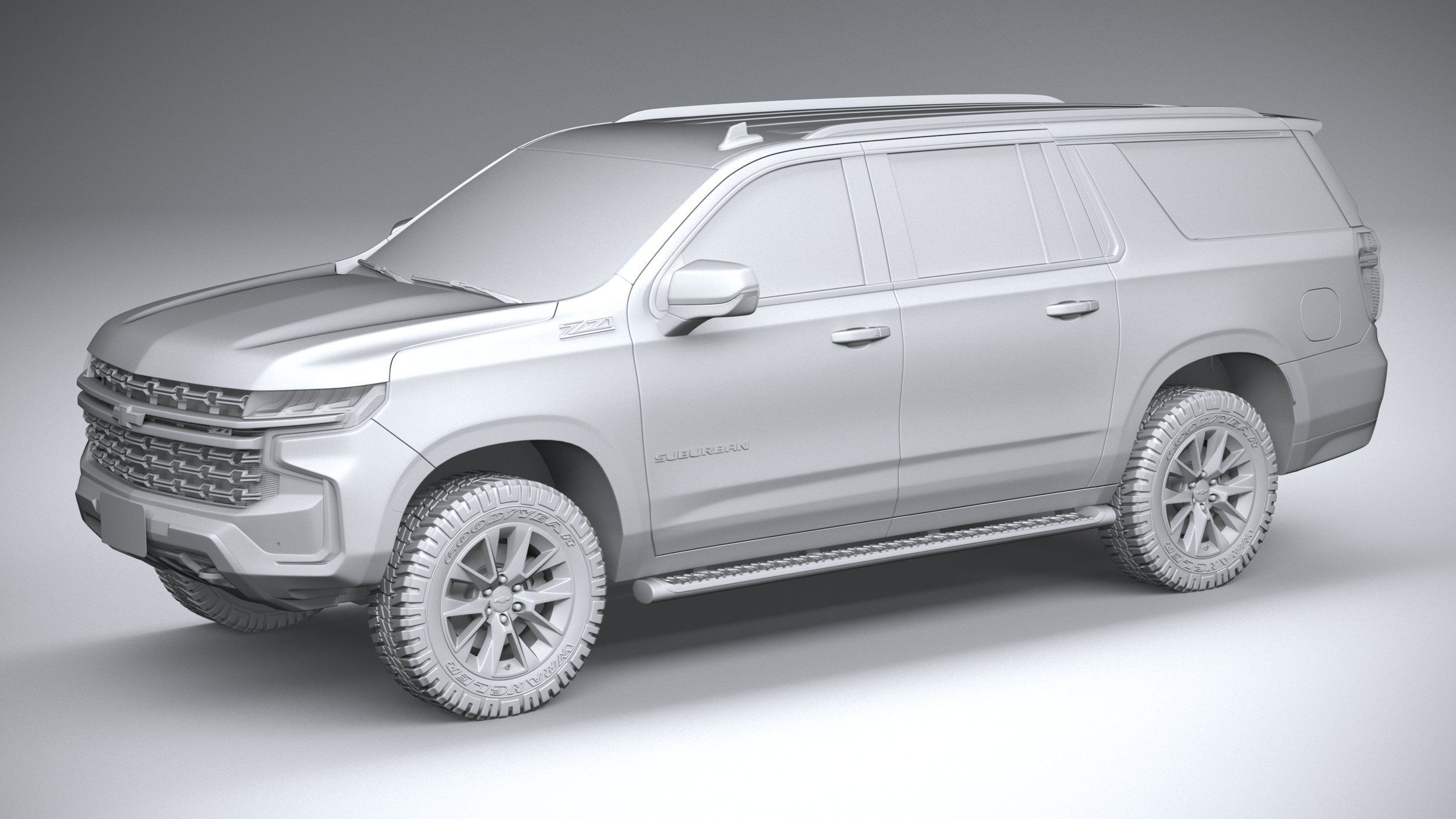 Chevrolet Suburban Z71 CG 2021 3D model_19