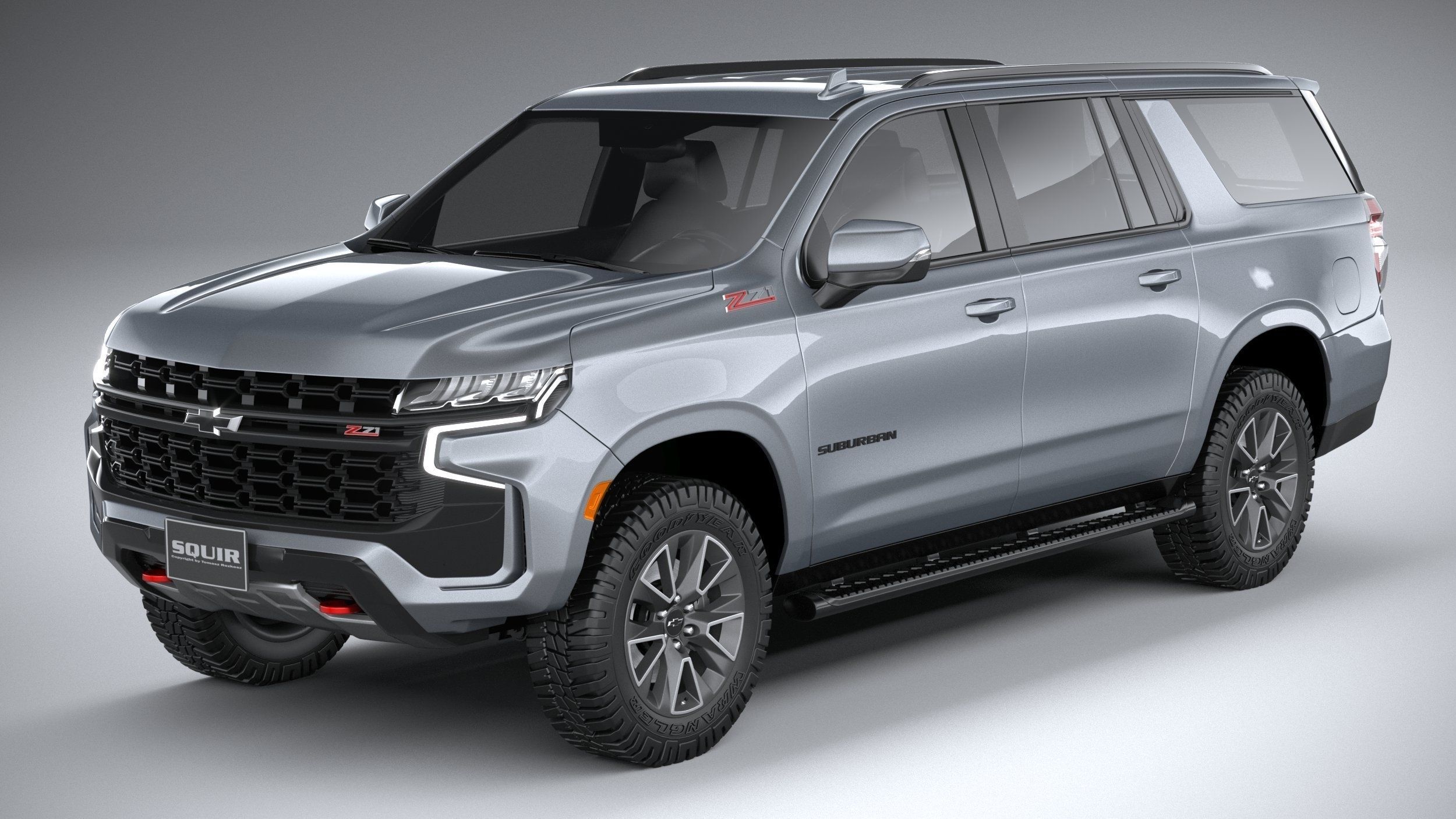 Chevrolet Suburban Z71 CG 2021 3D model_1