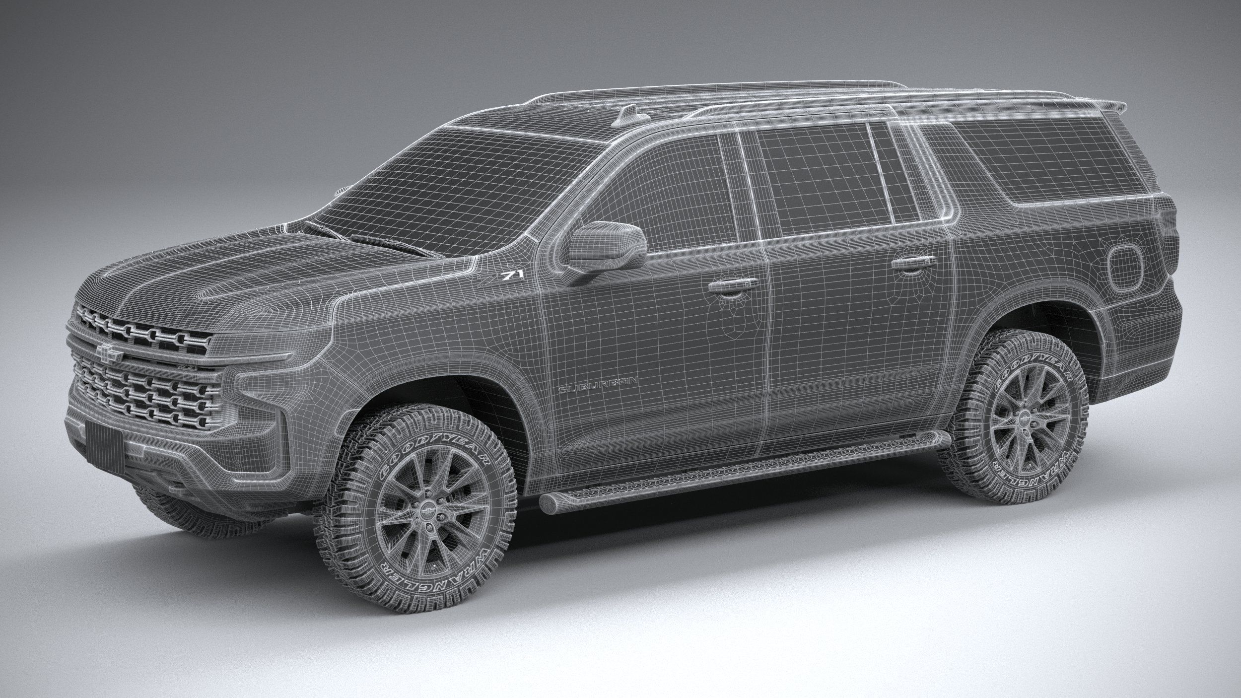 Chevrolet Suburban Z71 CG 2021 3D model_26