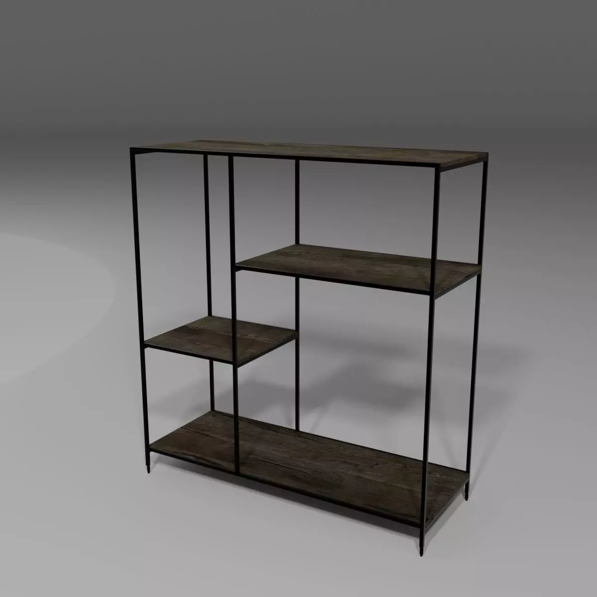 Shelf Low-poly 3D model_0