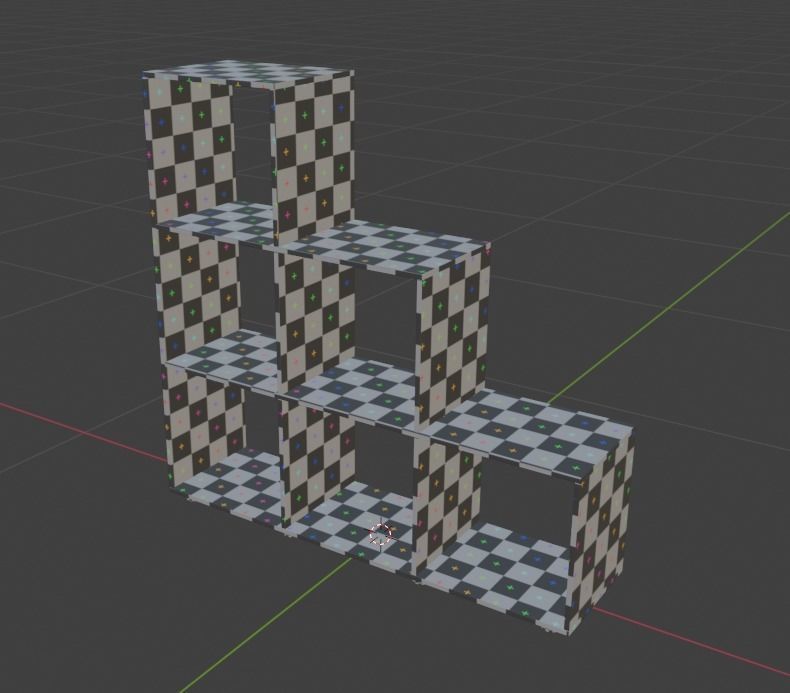 Shelf Low-poly 3D model_5