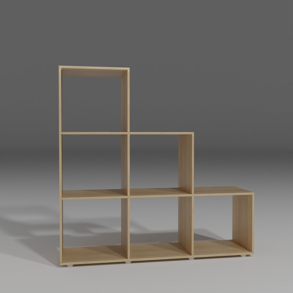 Shelf Low-poly 3D model_1