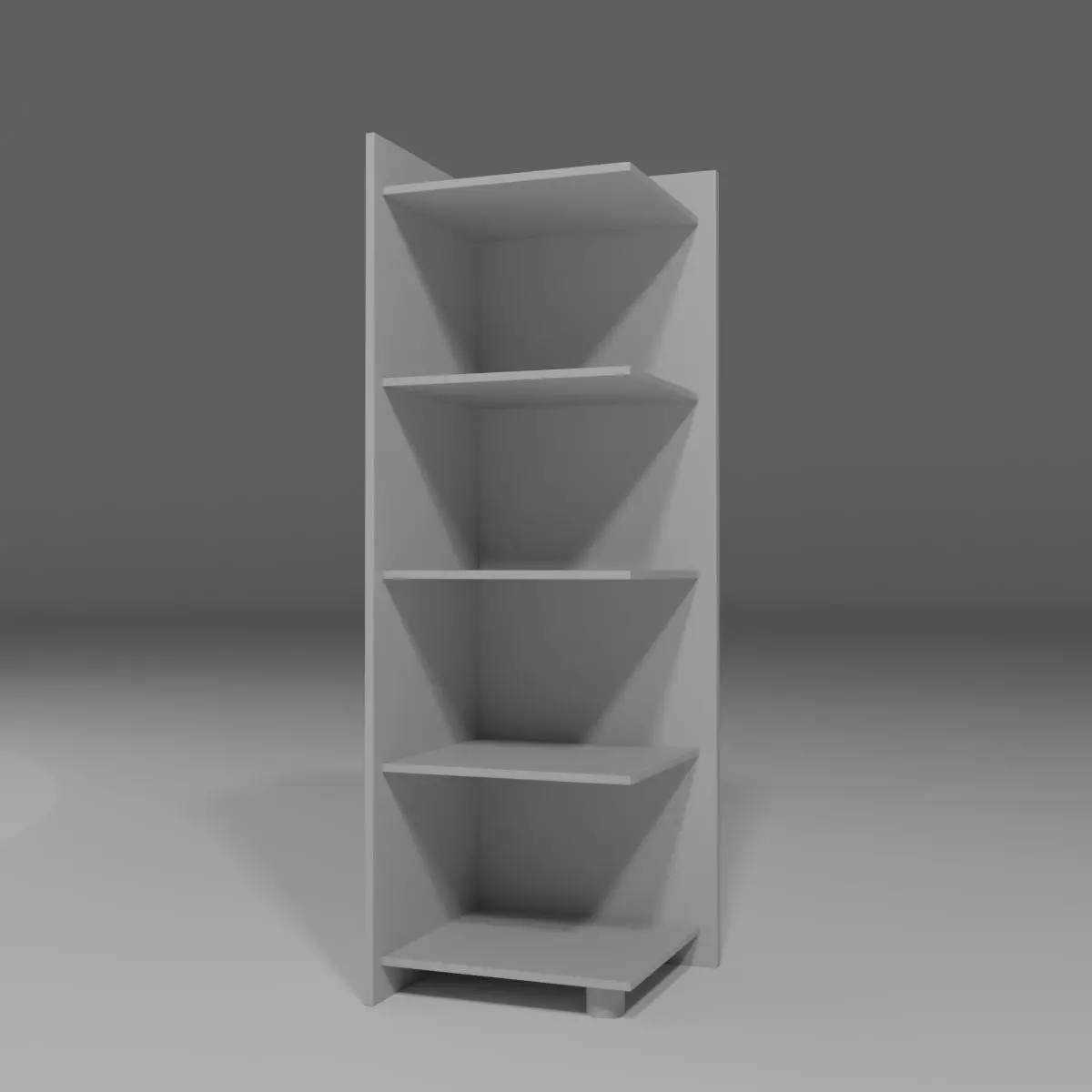 Shelf Low-poly 3D model_0