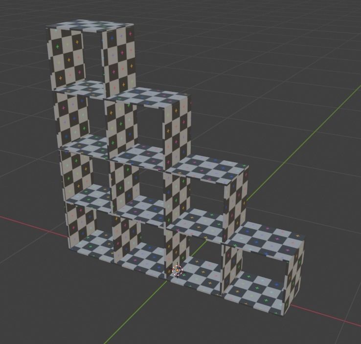 Shelf Low-poly 3D model_5