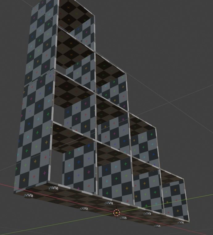 Shelf Low-poly 3D model_6