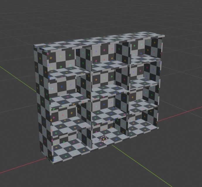 Shelf Low-poly 3D model_5