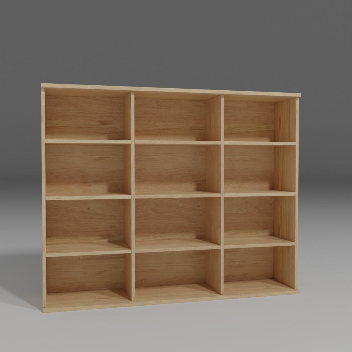 Shelf Low-poly 3D model_1