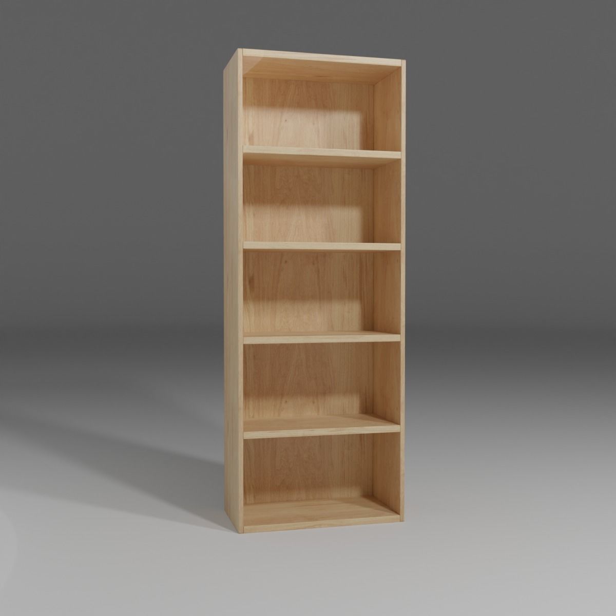 Shelf Low-poly 3D model_1