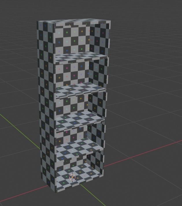 Shelf Low-poly 3D model_5