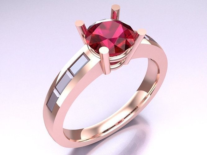 Diamond Ring - Womens Rings - N119410 3D print model