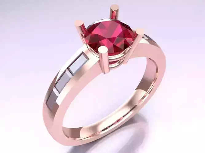 Diamond Ring - Womens Rings - N119410 3D print model