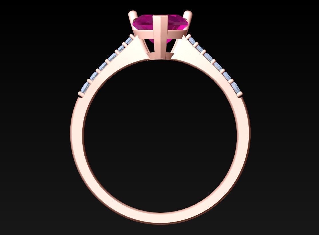 Heart Ring - Womens Rings - N342102 3D print model_6