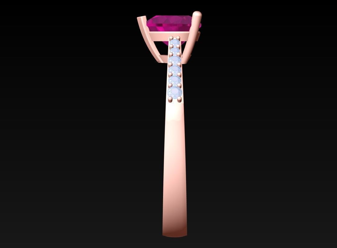 Heart Ring - Womens Rings - N342102 3D print model_5