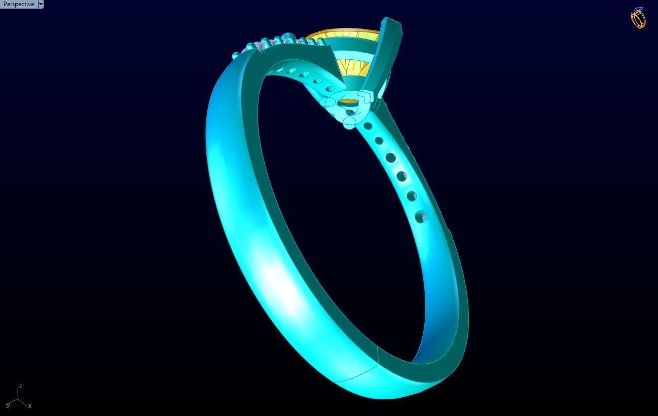 Heart Ring - Womens Rings - N342102 3D print model_8