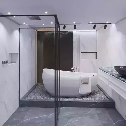 Bathroom Interior scene V-RAY RENDER 3D model