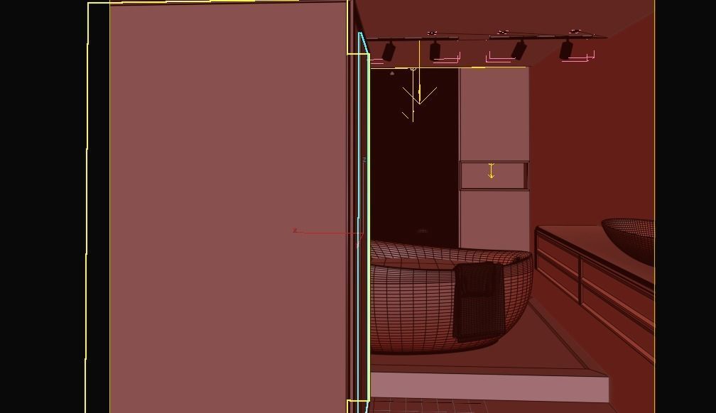 Bathroom Interior scene V-RAY RENDER 3D model 3D model_4