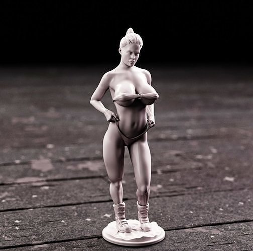 Girl in swimsuit 5 3D print model