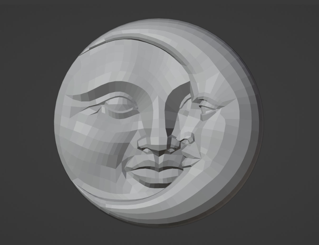 Sun and Moon 3D print model_4