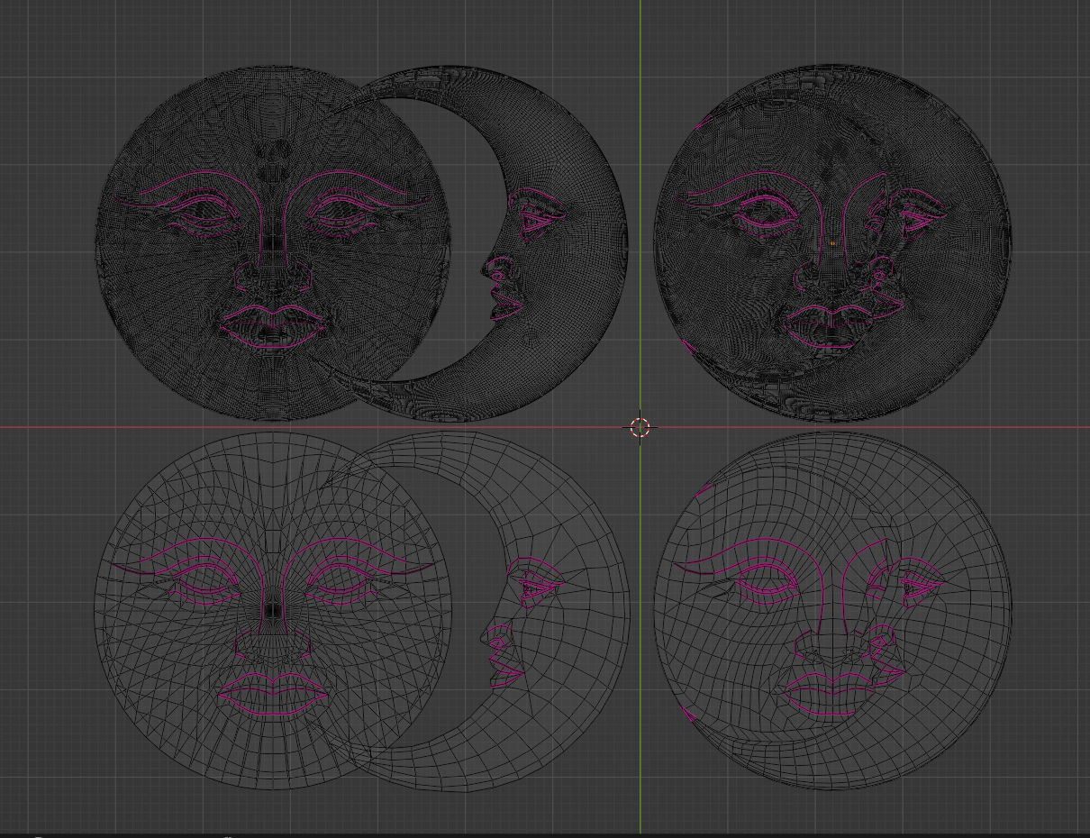 Sun and Moon 3D print model_6