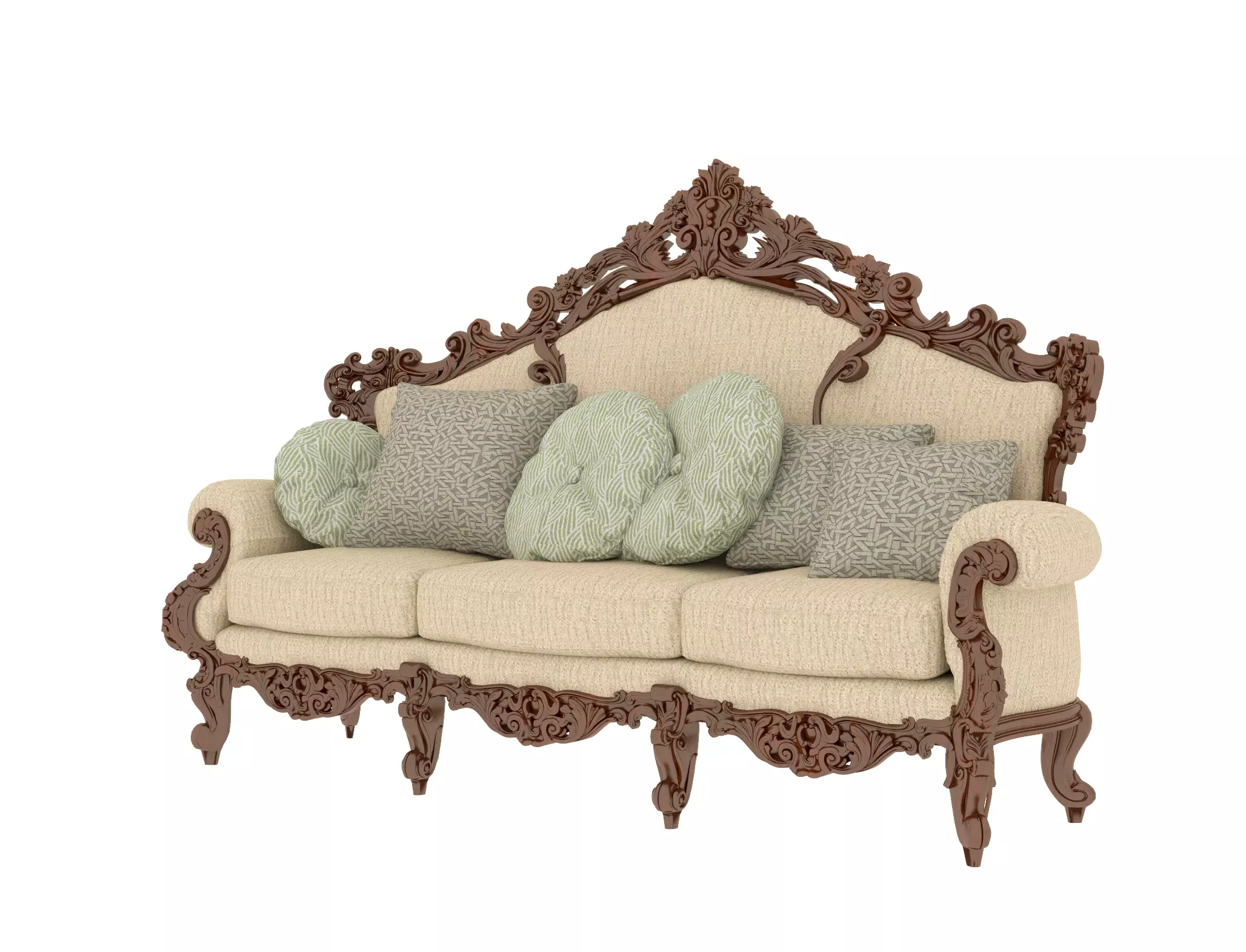 Classical sofa 3D model