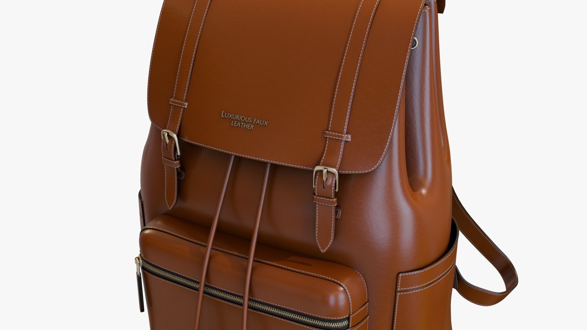 3D model Leather Luxury Backpack VR / AR / low-poly | CGTrader