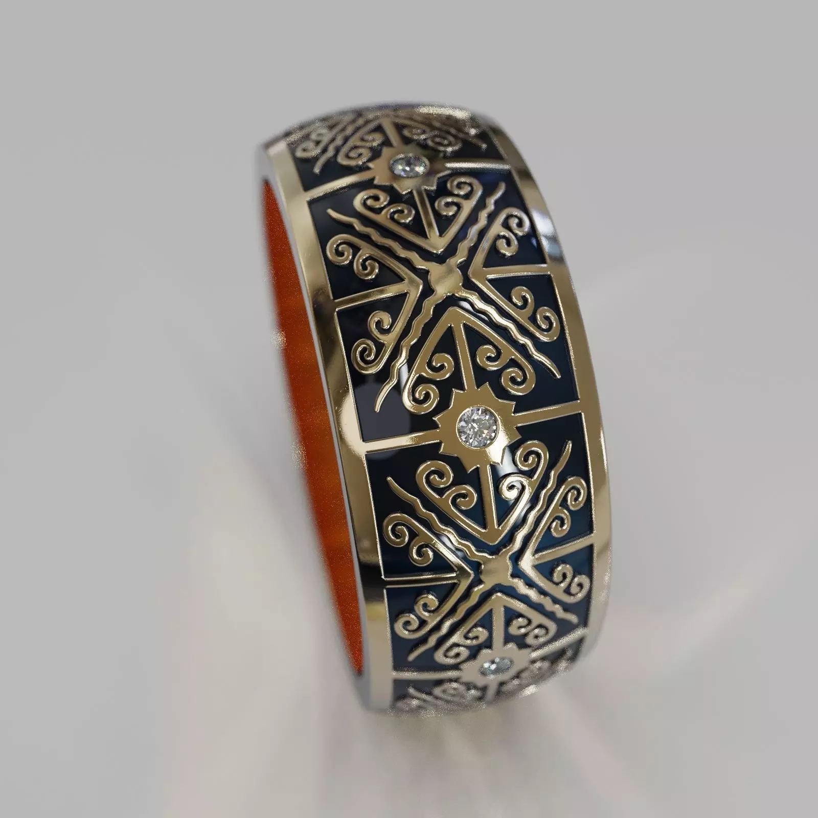 ring obr 542 3D print model_0