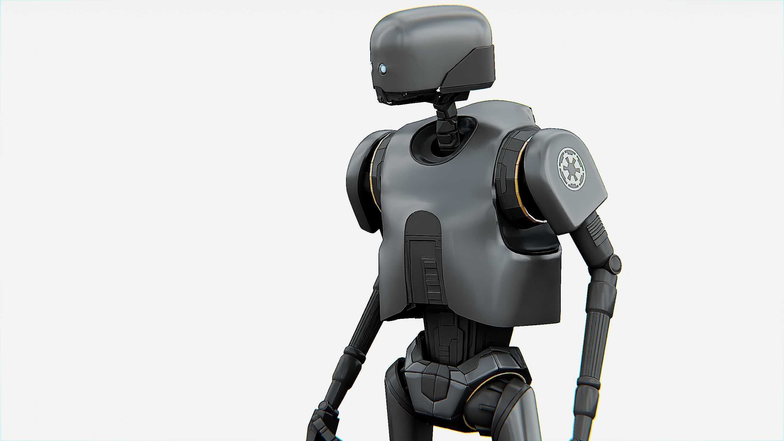 IMPERIAL DROID  Rigged for Unreal Engine - Unity - MIXAMO  3D model_19