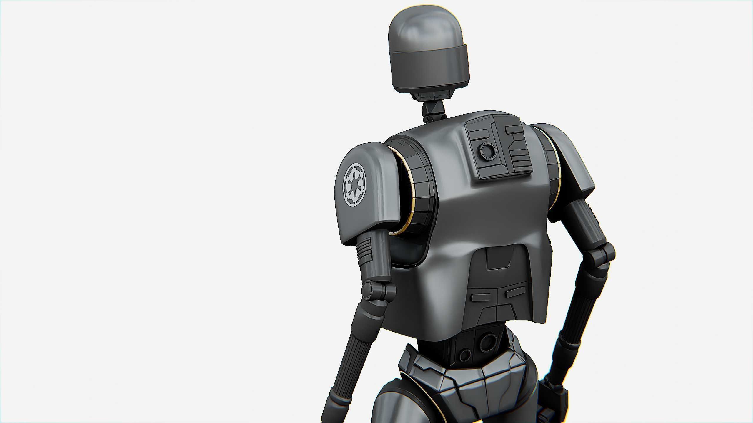 IMPERIAL DROID  Rigged for Unreal Engine - Unity - MIXAMO  3D model_21