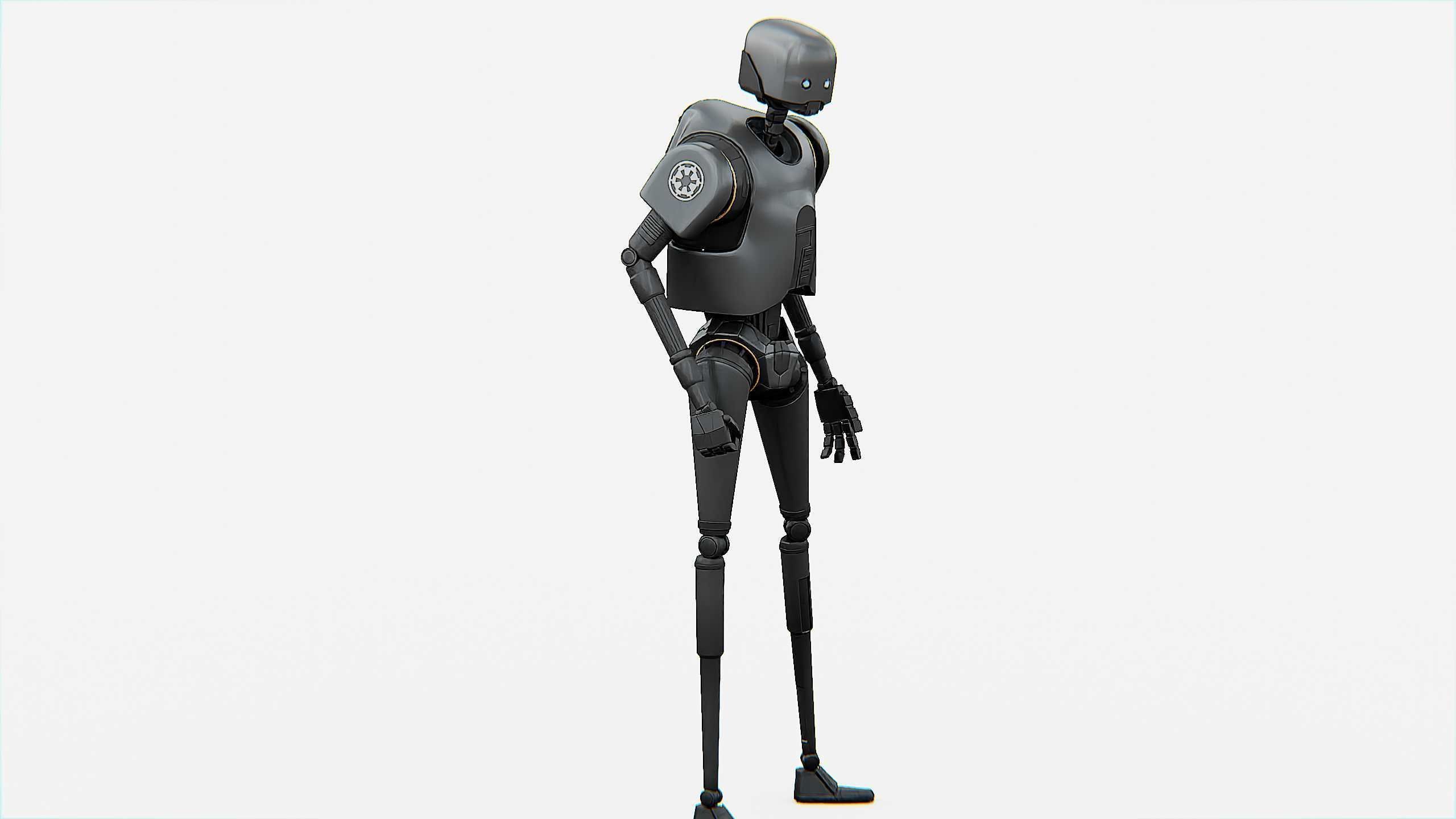 IMPERIAL DROID  Rigged for Unreal Engine - Unity - MIXAMO  3D model_15