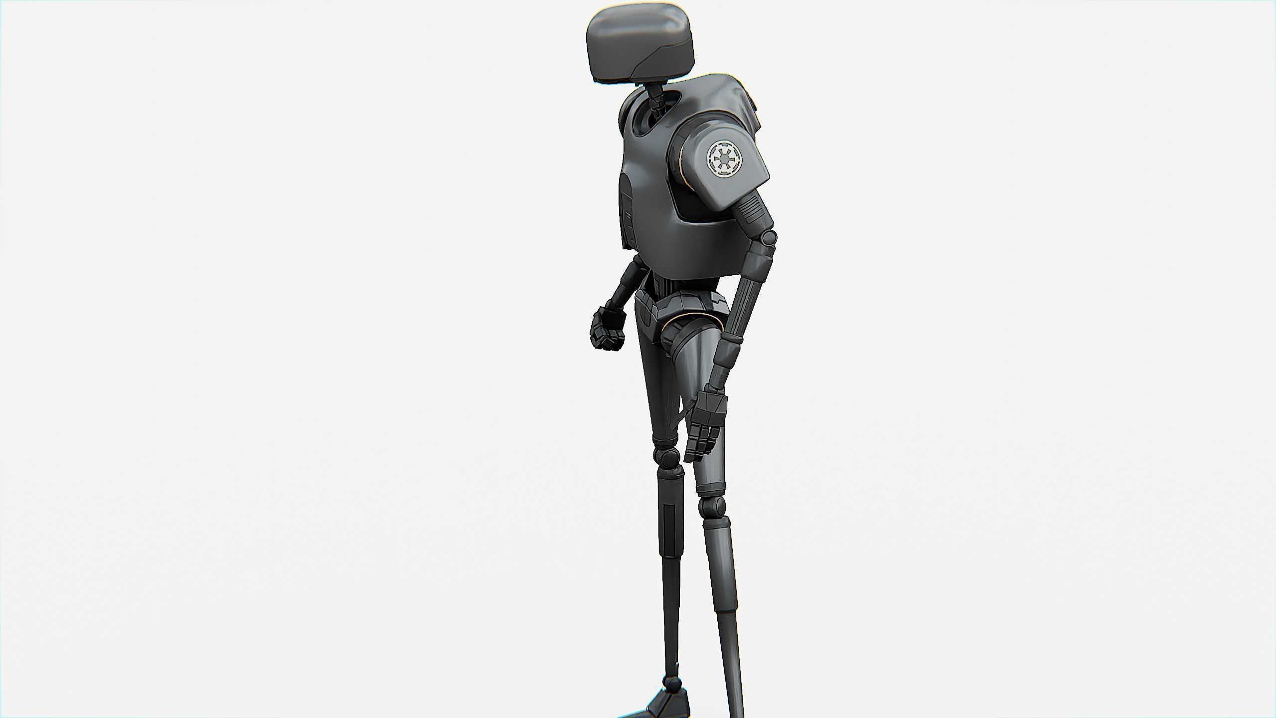 IMPERIAL DROID  Rigged for Unreal Engine - Unity - MIXAMO  3D model_4
