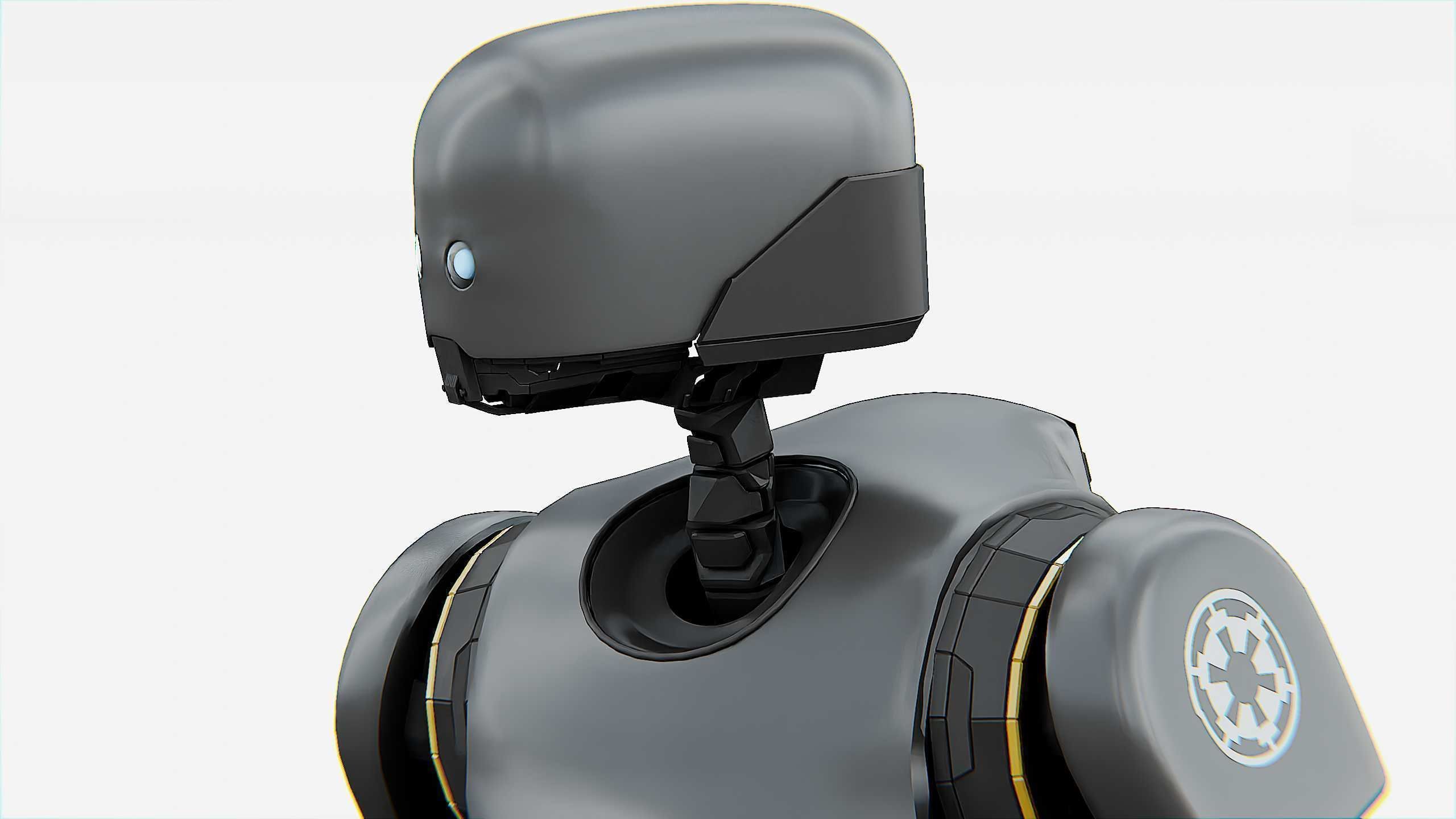 IMPERIAL DROID  Rigged for Unreal Engine - Unity - MIXAMO  3D model_29