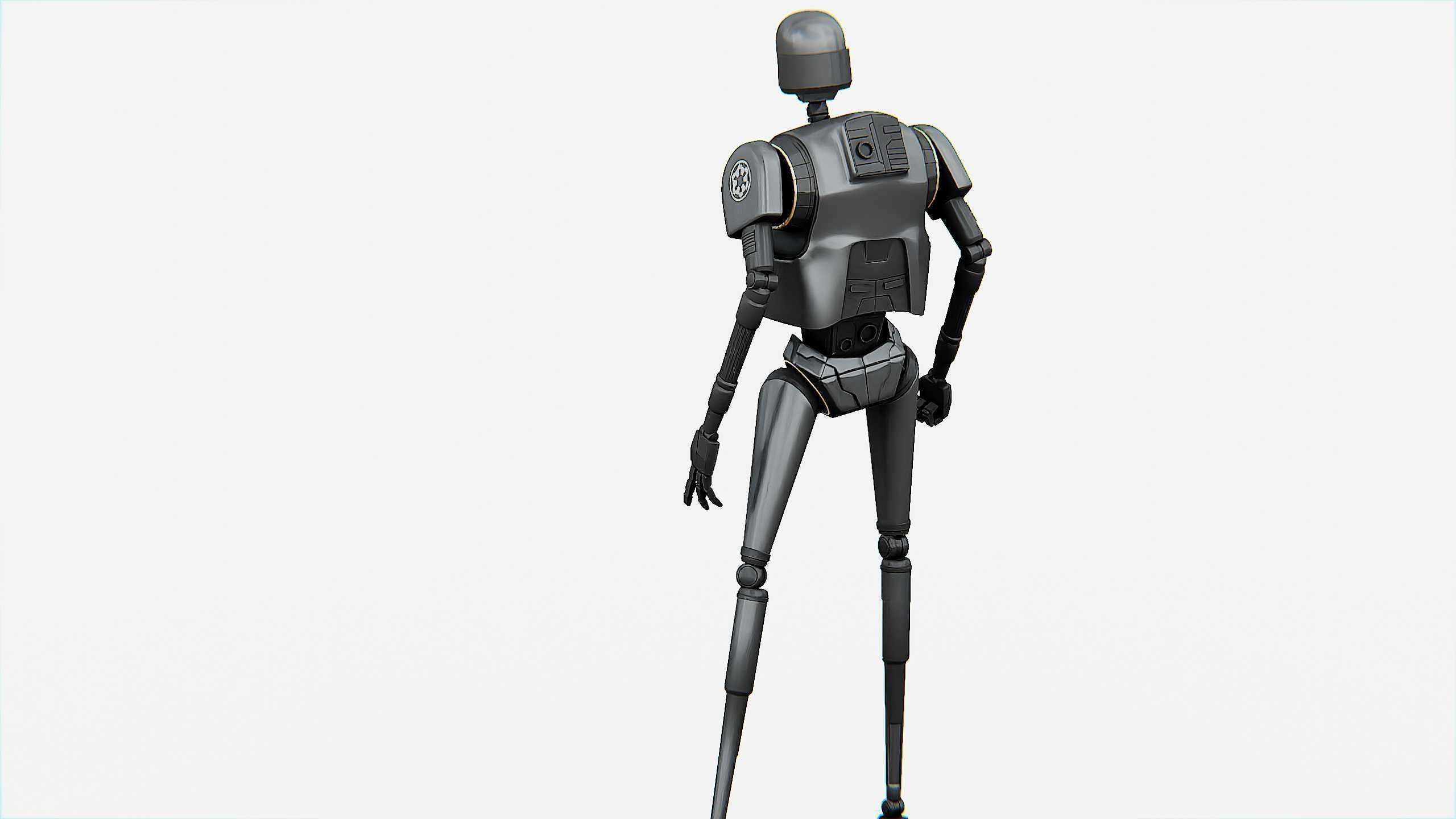IMPERIAL DROID  Rigged for Unreal Engine - Unity - MIXAMO  3D model_8