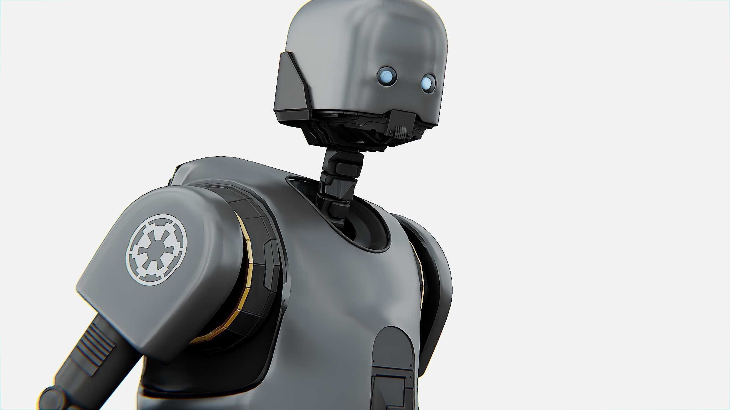 IMPERIAL DROID  Rigged for Unreal Engine - Unity - MIXAMO  3D model_23